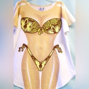 New plus size bikini cover-up nightshirt Halloween costume Aloha Dancer